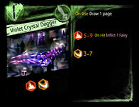 Violet Crystal Dagger